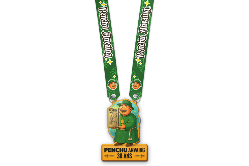 Medaille op maat met lint
